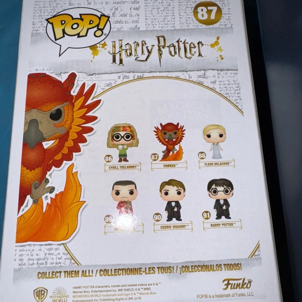Funko Pop! Harry Potter Fawkes Figure - Red and Yellow